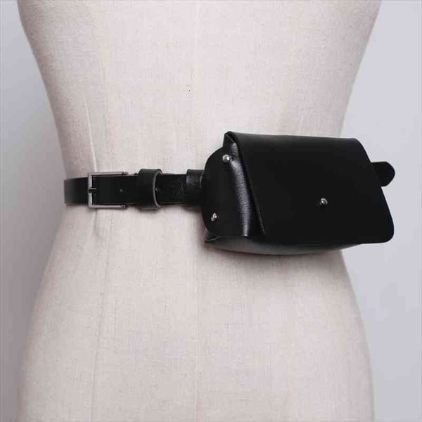 

genuine leather women waist packs bags fashion vintage lady fanny pack mini casual belt bag evening party chest pouch