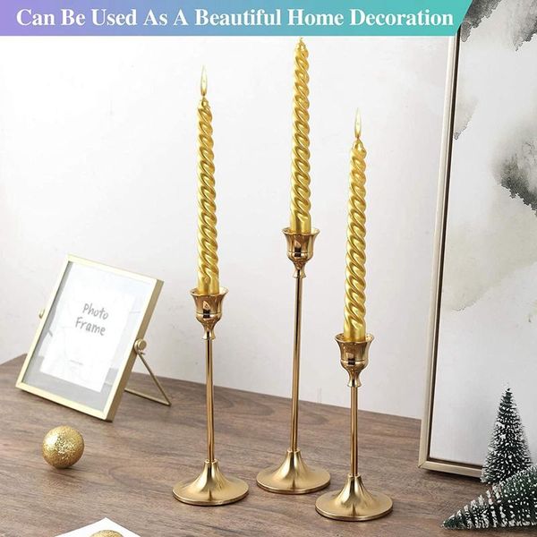 

candle holders 6pcs gold candlestick holder taper decorative for home decor