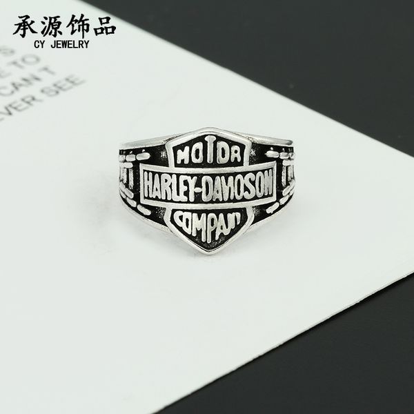 

fashion harley's old trend harley chain ring for men and women, Golden;silver