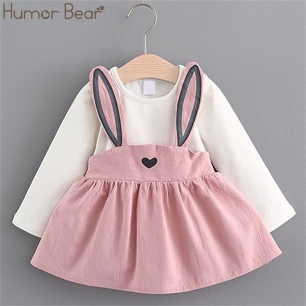 

cute baby girl clothes autumn spring girls princess dress love long ear strap party dresses infant clothing 210611, Red;yellow