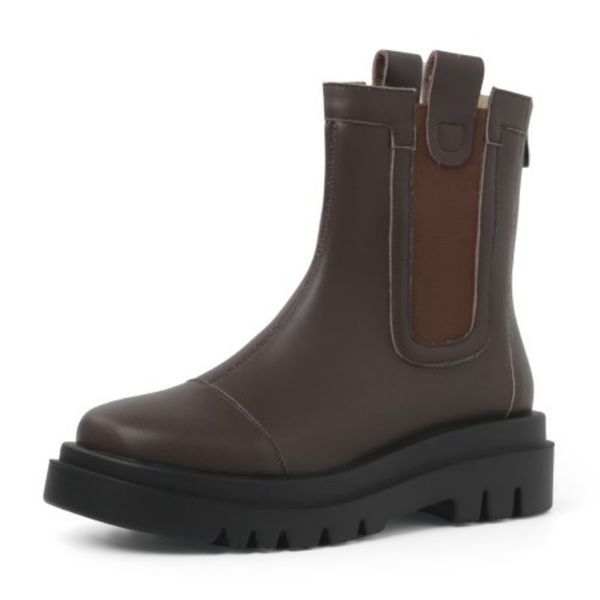 

real leather ankle boots for women 2022 winter warm shoes fashion martin boot casual daily stylish footwear size 34-43, Black