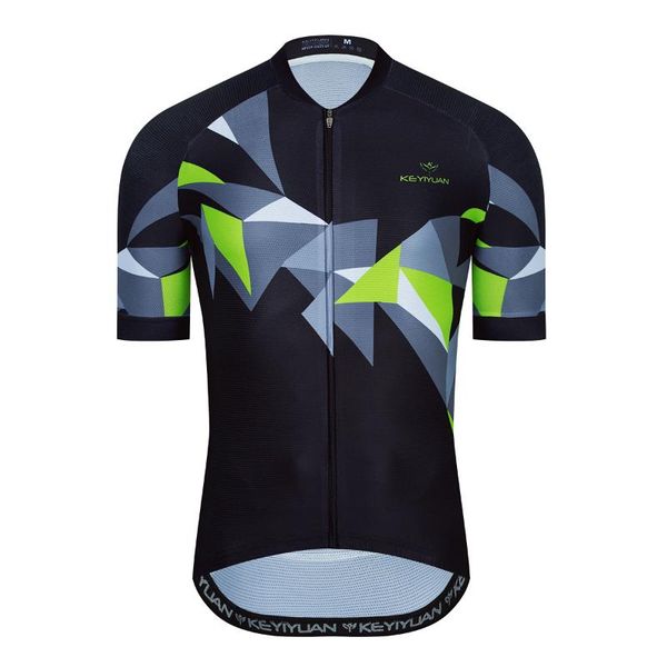 

racing jackets keyiyuan 2022 funny cycling jersey men road mtb clothing outdoor bicycle shirts mountain bike sports wear maillot velo, Black;red