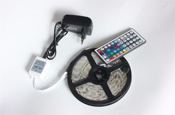 

strip waterproof with 44 keys remote control + dc 12v 3a power kit strips led