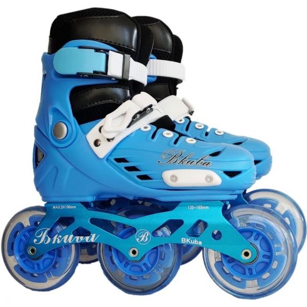 

inline & roller skates children 3 flash pu wheel shoes sneaker adjustable speed patines skating racing