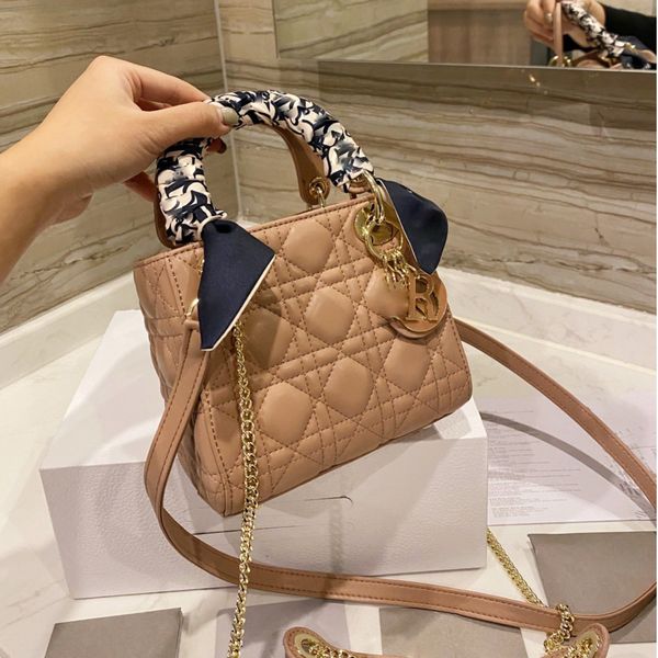 

multi pochette bag onthego mini bags d family's franc letter pendant lattice princess high version sheepskin lady style wom zhouzhoubao