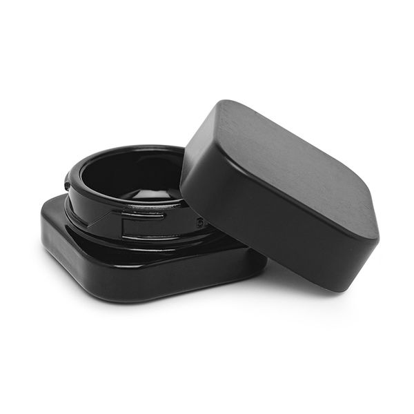 

cube glass jar bottle square jars container for 1g 3.5g wax concentrates dab extracts shatter cured resin rosin sauce with childproof cap