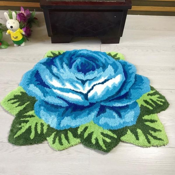 

carpets good quality flower plush art rug rose mat carpet for home decoration