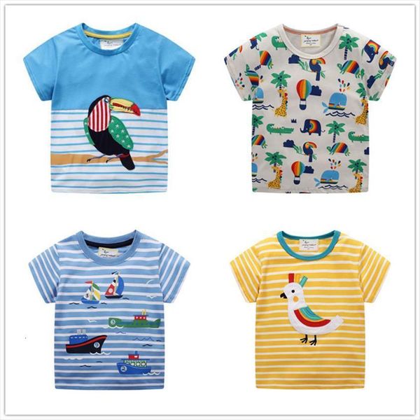 

wholesale summer boys t shirt tees dinosaur for baby cute childrens shirts kids, Blue