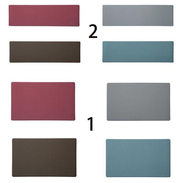 

carpets minimalist solid color anti fatigue kitchen standing mat diamond weave non-skid faux leather floor carpet wateproof rugs