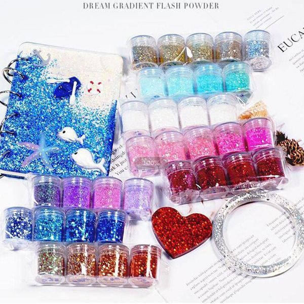 

nail art sequins shinning filling flash glitter powder uv epoxy resin pigment dust manicure diy fingers beauty decor1, Silver;gold