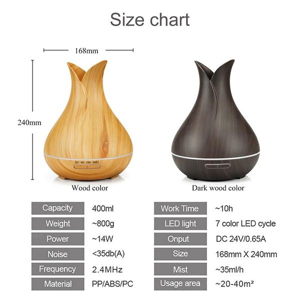 

humidifiers smart wifi air humidifier essential oil aromatherapy diffuser with alexa google app voice control 400ml