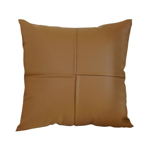 

cushion/decorative pillow washable universal soft home decor pu leather square bedroom easy clean throw cover 18x18inch solid living room be