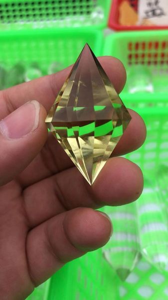 

decorative objects & figurines natural white crystal polyhedron healing, home decor, feng shui, 12sides