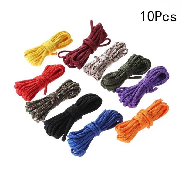 

10pcs 3 meters length paracord climbing rope emergency survival set outdoor gadgets