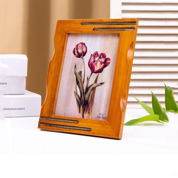 

7/10 inch simple creative wood po frame living room ornaments frames