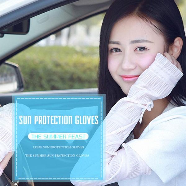 

elbow & knee pads women's sun protection sleeves mesh lace uv thin long-sleeved bike breathable cycling gloves driving arm warmers, Black;gray
