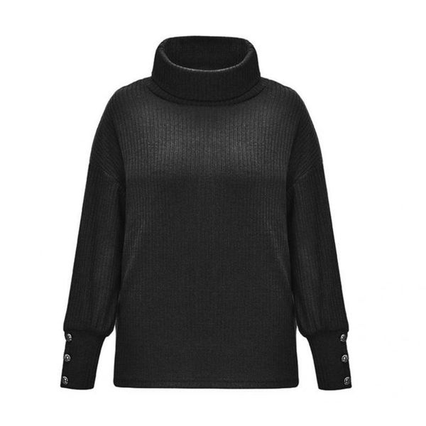 

women's sweaters skin-friendly autumn winter turtleneck warm knitted sweater for home, White;black