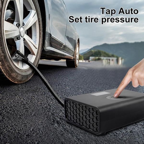 

inflatable pump 12v 100w car air compressor portable auto digital intelligence tire inflator for bicycle balls