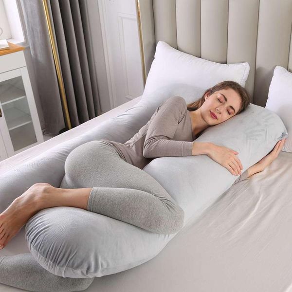 

pillow pregnant women sleeping support cotton pillowcase u shape maternity pillows pregnancy side sleeper bedding