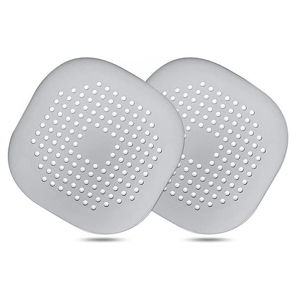 

other bath & toilet supplies hair extension device, square drainage cover suitable for shower silicone plugs, with suction cup,2 pieces