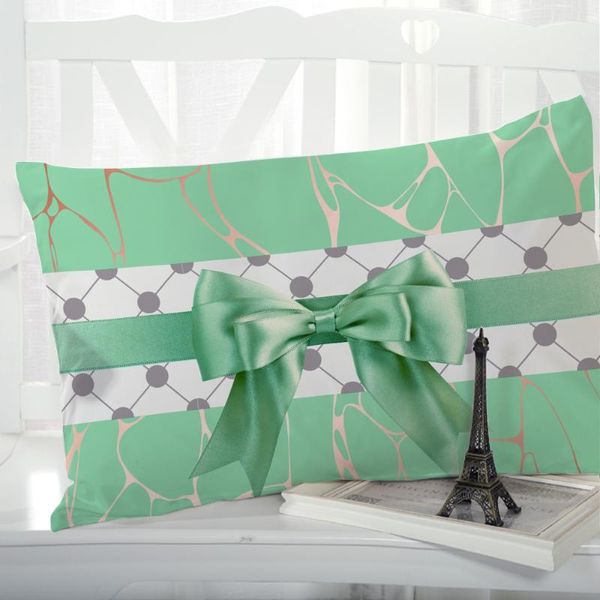 Travesseiro de travesseiro 1pc capa de luxo travesseiro de travesseiros decorativo 50x70 tamanho personalizado 3d impressão nórdica verde nórdico