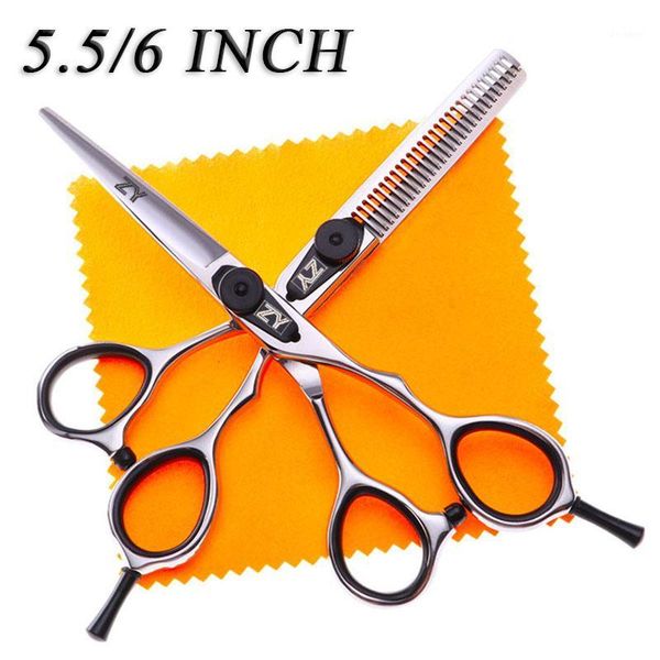 

professional 5.5/6.0 inch hair scissors hairdressing cutting thinning styling tools barber shears1