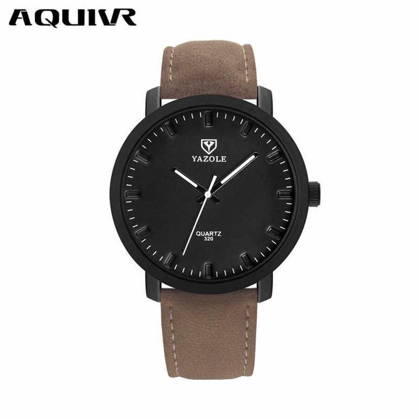 

wristwatches men's watch sport minimalist watches for men leather bracelet clock waterproof luminous hands couple, Slivery;brown