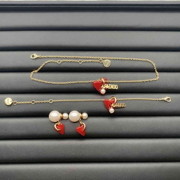 

designer jewelry glue dropping trend family love set high version letter 925 silver needle anti allergy earrings, Black