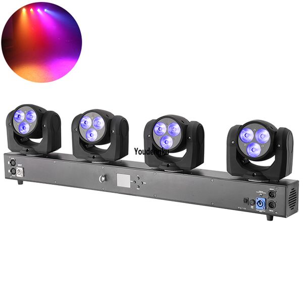 

4pcs movinghead wash led rgbw 12x10w 4in1 led beam moving head stage light for dj disco wedding club