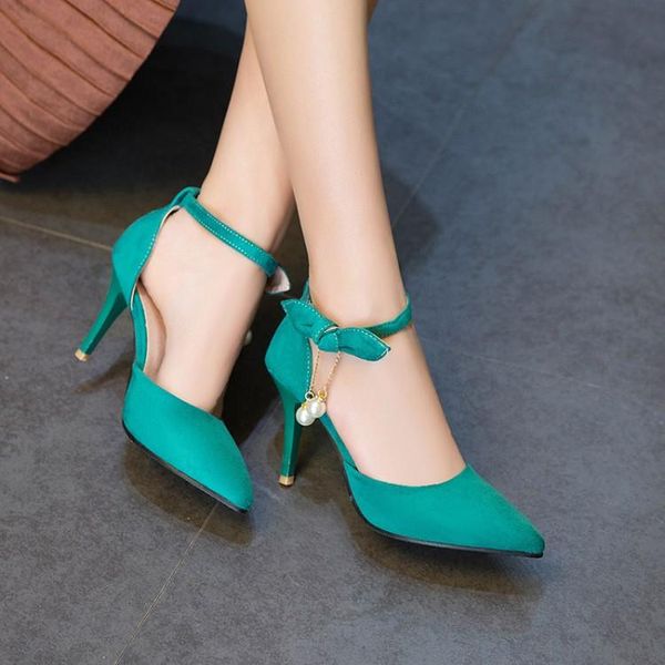 

big size high heels sandals women shoes woman summer ladies butterfly knot with shallow slippers, Black