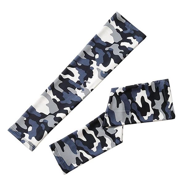 

elbow & knee pads arm warmers breathable quick dry support pad printed sunshade cover fitness armguards sports cycling outdoor basketba, Black;gray