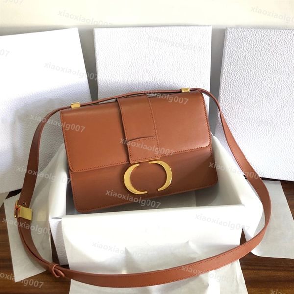 

5a leather flip handbag d saddle bag real belt shoulder strap wallet designer bag magnetic metal shoulder bag women's cross waist walle