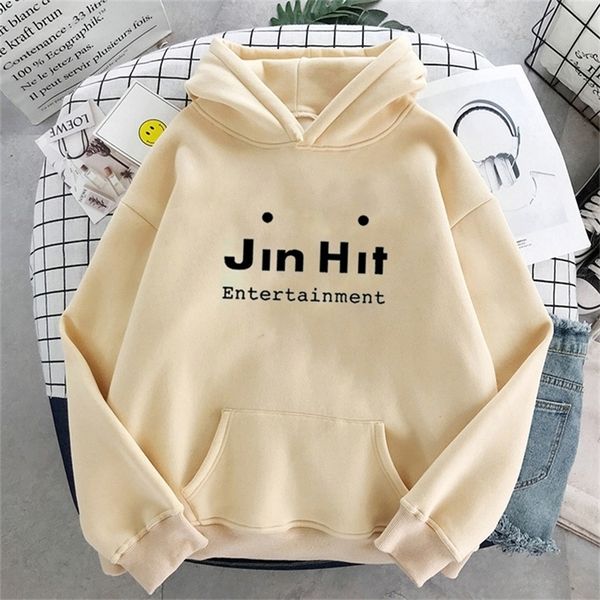 

jinhit entertainment winter hoodie loose sweatshirt ladies harajuku kawaii letter long sleeve pullover oversized women 220304, Black