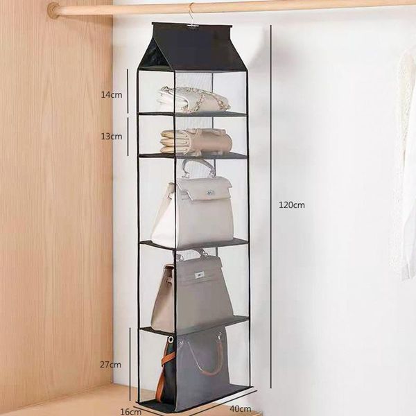 

storage bags home hanging closet organizer women handbag backpack portable mdj998