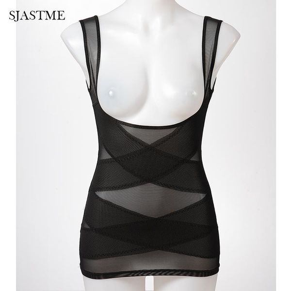 

women's shapers sjastme shaperwear cross straps tummy control seamless firm waist shaper for women body plus size -4xl, Black;white