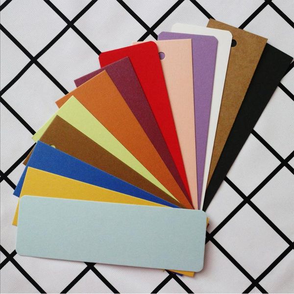 

50pcs colorful kraft paper blank diy hand drawing bookmarks bookmark