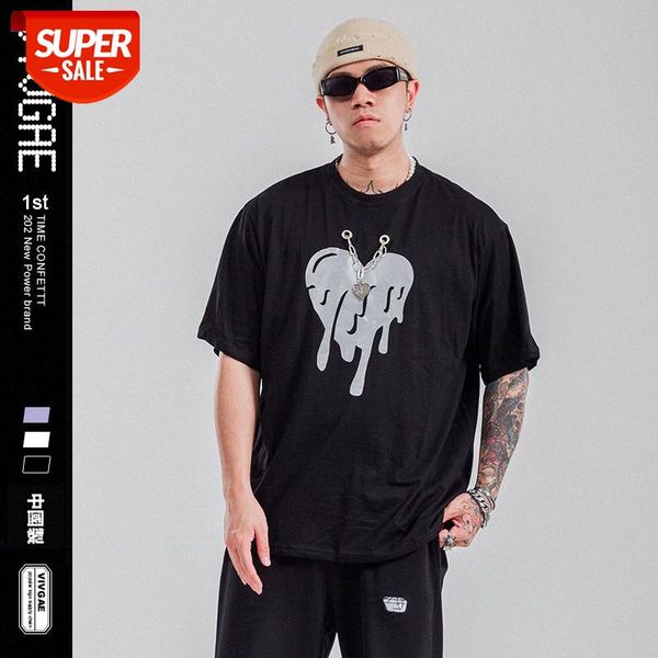 

vivgae short-sleeved men's casual love picture t-shirt stream lovers #c34b, White;black