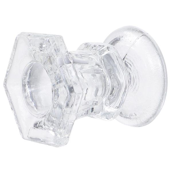 

3pcs simple glass candle holder deskcandle stand clear candlestick