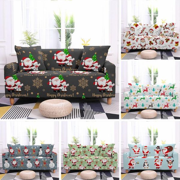

chair covers christmas sofa for living room elastic sectional corner cover santa claus slipcover couch furniture protector