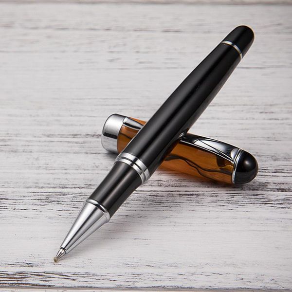 

ballpoint pens fghgf luxury roller/ballpoint school office stationery pen black color metal caneta material, Blue;orange