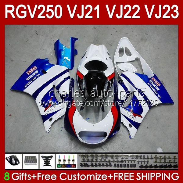 Kit carrozzeria OEM per SUZUKI 250CC RGV250 SAPC VJ21 RGV250 RGV-250CC 88 89 Carrozzeria 21HC.9 RGVT-250 RGV-250 Pannello RGVT RGV 250 CC 1988 1989 Kit carene complete fabbrica rosso nero