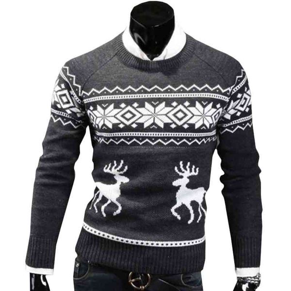 

men's thin knitted christmas warm coat, long sve, acrylic round neck sweater, sweater., Black