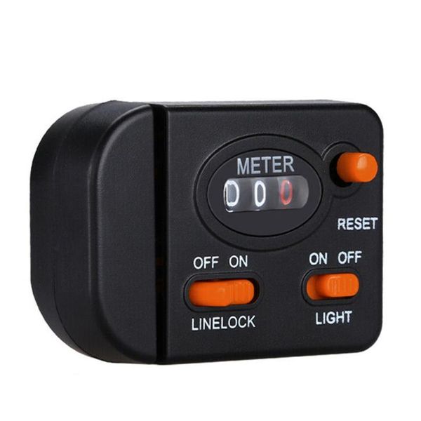 

counters equipped fishing gauge clamp on finder depth tools mechanical full-featured digital display metering rod line counter durable