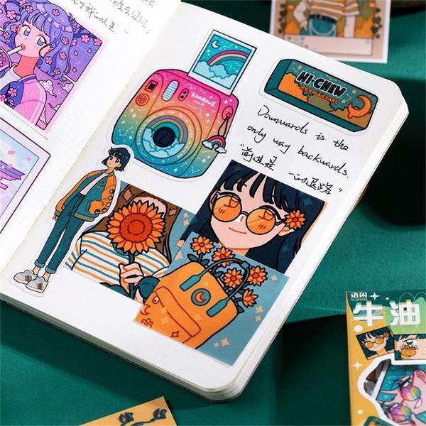 

gift wrap 50pcs journal planner sweet temptation label stationery kawaii scrapbooking decorative stickers sticker