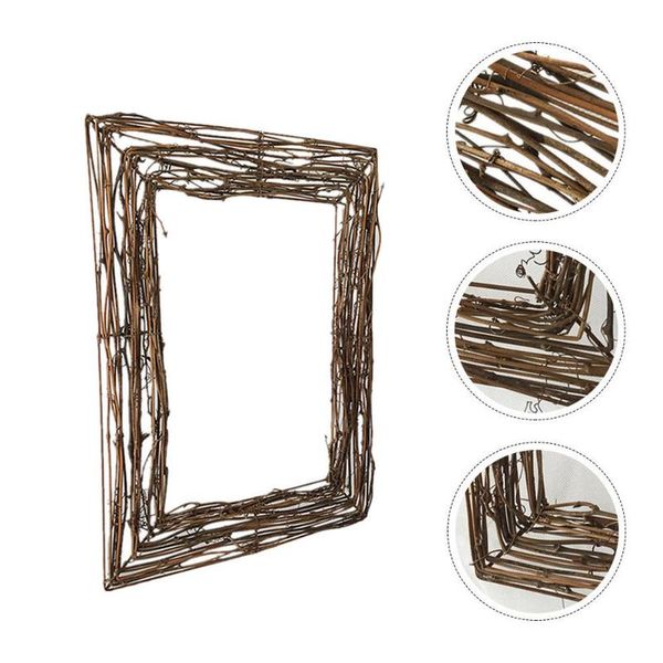 

decorative flowers & wreaths 1pc natural wreathes vine branch wreath rattan twig for craft decor