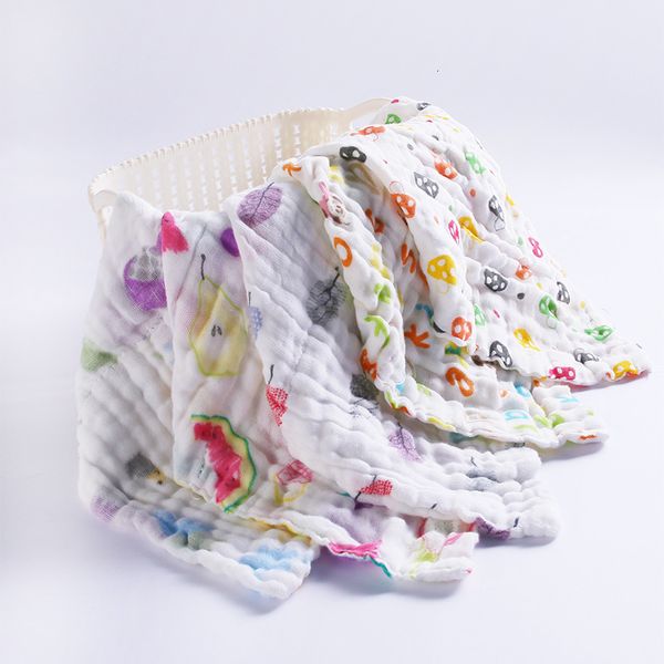 

wash gauze face baby square towel born infant handkerchief ai501, Blue;white