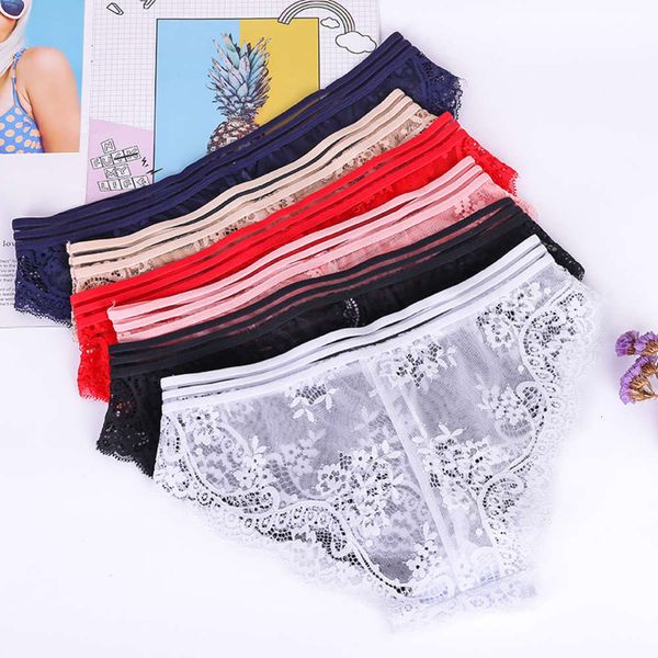 

red lace underwear, female transparent, Black;pink