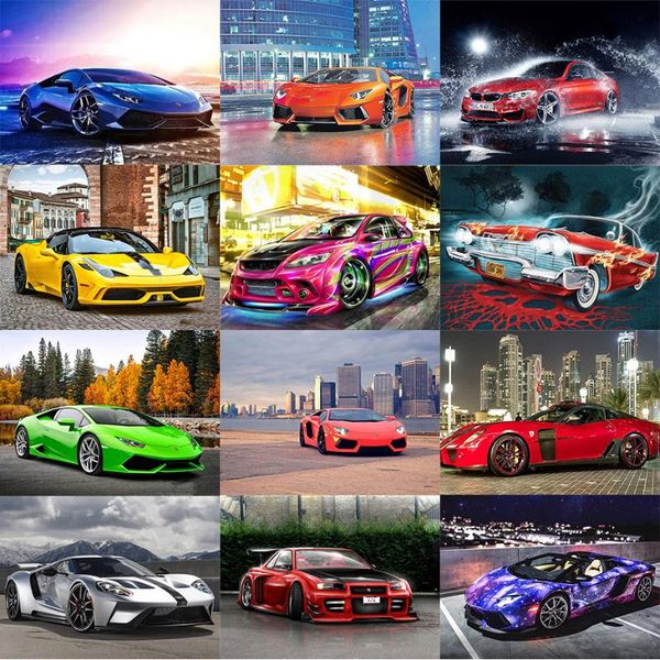 

paintings amtmbs fashion sports car diy painting by numbers canvas paint wedding decoration art picture gift home decor