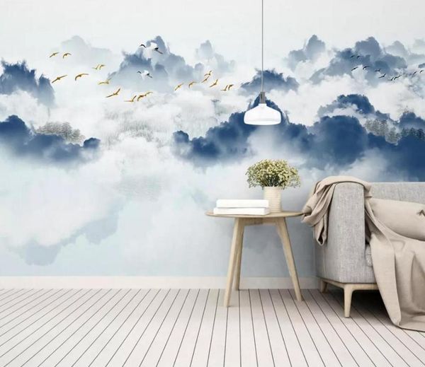 

wallpapers [self-adhesive] 3d birds in the clouds 18345541 wall paper mural print decal murals
