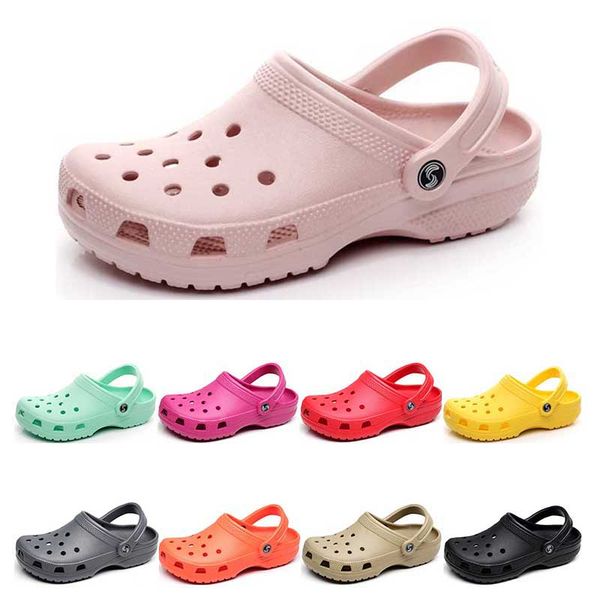 

296 ale fashion sandals slip on casual beach waterproof shoes men classic nursing clogs hospital women slippers work medical, Black